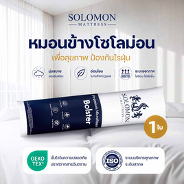 SOLOMON หมอนข้างใยโพลีเอสเตอร์ 100% (White) 1 ใบ - SOLOMON, ห้องนอนและเครื่องนอน