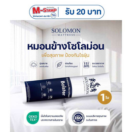 SOLOMON หมอนข้างใยโพลีเอสเตอร์ 100% (White) 1 ใบ - SOLOMON, หมอนหนุนและหมอนข้าง