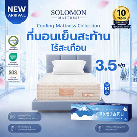SOLOMON ที่นอนเย็น พ็อกเก็ตสปริง 10นิ้ว รุ่น Maetaru - SOLOMON, ที่นอน