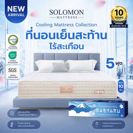 SOLOMON ที่นอนเย็น พ็อกเก็ตสปริง 10นิ้ว รุ่น Maetaru - SOLOMON, SOLOMON