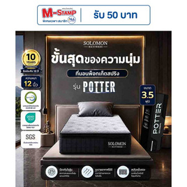 SOLOMON ที่นอนพ็อกเก็ตสปริง หนา 12 นิ้ว รุ่น POTTER - SOLOMON, ที่นอน