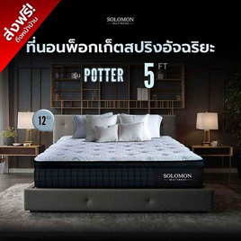SOLOMON ที่นอนพ็อกเก็ตสปริง หนา 12 นิ้ว รุ่น POTTER - SOLOMON, ที่นอน