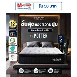 SOLOMON ที่นอนพ็อกเก็ตสปริง หนา 12 นิ้ว รุ่น POTTER - SOLOMON, ที่นอน-1