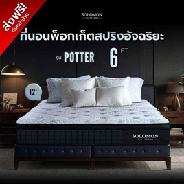 SOLOMON ที่นอนพ็อกเก็ตสปริง หนา 12 นิ้ว รุ่น POTTER - SOLOMON, ที่นอน