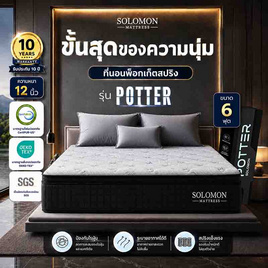 SOLOMON ที่นอนพ็อกเก็ตสปริง หนา 12 นิ้ว รุ่น POTTER - SOLOMON, SOLOMON