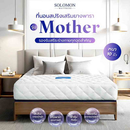 SOLOMON ที่นอนสปริงเสริมยางพารา รุ่น Mother ความหนา 10 นิ้ว - SOLOMON, ที่นอน
