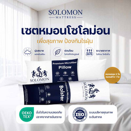 SOLOMON Pillow ชุดหมอนหนุน 2 ใบ + หมอนข้าง 1 ใบ - SOLOMON, ห้องนอนและเครื่องนอน