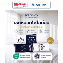SOLOMON Pillow ชุดหมอนหนุน 2 ใบ + หมอนข้าง 1 ใบ - SOLOMON, บ้านและสวน