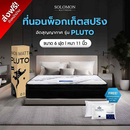 SOLOMON ที่นอนพ็อกเก็ตสปริง Pluto - SOLOMON, บ้านและสวน