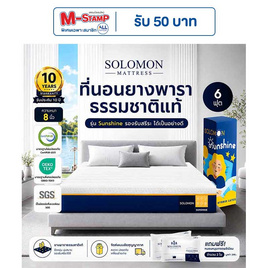 SOLOMON ที่นอนยางพาราไฮบริด Sunshine หนา8นิ้ว - SOLOMON, บ้านและสวน