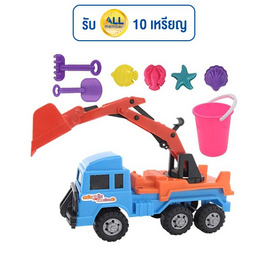 SR TOYS รถตักดิน+ชุดตักทรายถัง (1 ชุด) - SR Toy, ของเล่นสนาม/ของเล่นเป่าลม/รถแบตเตอรี่
