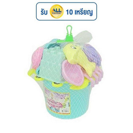 SR TOYS ชุดตักทรายถาดปู สีพาสเทล (1 ชุด) - SR Toy, ของเล่นสนาม/ของเล่นเป่าลม/รถแบตเตอรี่