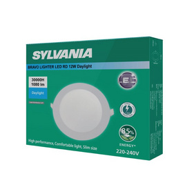 SYLVANIA ดาวน์ไลท์ฝังฝ้า BRAVO LIGHTER LED RD 12W แสงขาว - SYLVANIA, บ้านและสวน