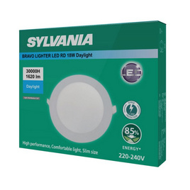 SYLVANIA ดาวน์ไลท์ฝังฝ้า BRAVO LIGHTER LED RD 18W แสงขาว - SYLVANIA, โคมไฟและหลอดไฟ