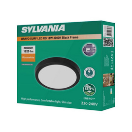 SYLVANIA โคมไฟดาวน์ไลท์ รุ่น BRAVO SURF LED RD 18W 3000K (หน้ากลม) - SYLVANIA, โคมไฟดาวน์ไลท์