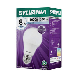 SYLVANIA หลอดไฟ LED ToLEDo Basic Plus A60 8W ขั้ว E27 DL - SYLVANIA, บ้านและสวน