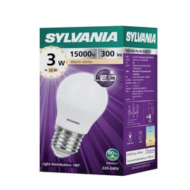 SYLVANIA ToLEDo Basic Plus G45 3W ขั้ว E27 แสงเหลือง - SYLVANIA, หลอดไฟ LED