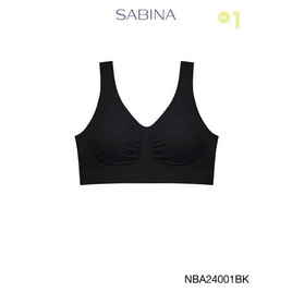 Sabina เสื้อชั้นในไร้โครง Habpy lady Level 1 สีดำ Free Size - SABINA, 7Online