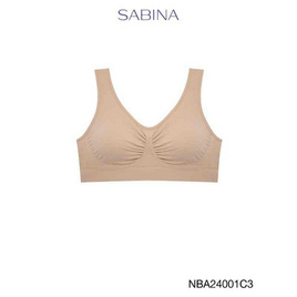 Sabina เสื้อชั้นในไร้โครง Habpy lady Level 1 สีเนื้อเข้ม Free Size - SABINA, 7Online