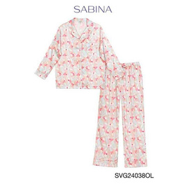 Sabina Sleepwear เซ็ตชุดนอน เสื้อแขนยาวพร้อมกางเกงขายาว - SABINA, ชุดนอน