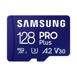 Samsung การ์ด microSDXC UHS-I U3 PRO Plus 128GB - Samsung, เมมโมรี่การ์ด