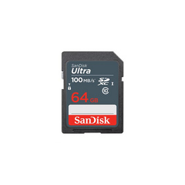 SanDisk SD การ์ด รุ่น Ultra SDXC SDUNR 64GB - SanDisk, เมมโมรี่การ์ด