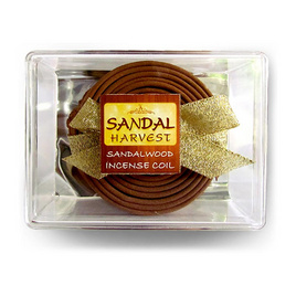 SandalHarvest ธูปขด ไม้จันทน์หอม หอมอโรม่า ไม้หอมแก่นจันทร์ แท้ 100% 14 ขด (ขดใหญ่) - SandalHarvest, อุปกรณ์ตกแต่งภายในบ้าน