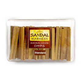 SandalHarvest ไม้หอมแก่นจันทร์ ชิ้น ไม้จันทน์หอม (เกรดธรรมดา) หอมอโรม่า แท้ 100% 50 กรัม - SandalHarvest, เครื่องหอม