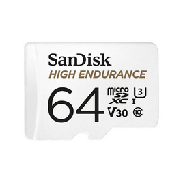 Sandisk การ์ด High Endurance micro SDXC SQQNR 64GB - Sandisk, อุปกรณ์เก็บข้อมูล