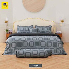 SatinPlusชุดผ้าปู+ผ้านวม PP034 - Satin, ชุดผ้าปูที่นอนพร้อมผ้านวม