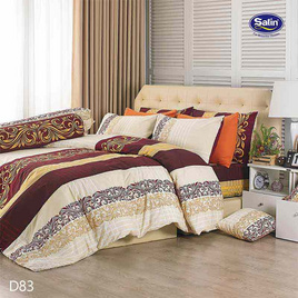 Satin ผ้าปูที่นอน 5 ฟุต 5 ชิ้น ลาย D83 - Satin, เครื่องนอน