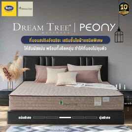 Satin ที่นอน Dream Tree หนา 10 นิ้ว รุ่น Peony ป้องกันไรฝุ่น เชื้อรา และแบคทีเรีย สีทอง - Satin, ห้องนอนและเครื่องนอน