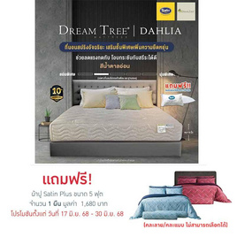 Satin ที่นอน Dream Tree รุ่น DAHLIA น้ำตาลอ่อน - Satin, ที่นอน