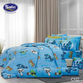 Satin Junior ผ้าปูที่นอน ลาย C132 - Satin, ชุดผ้าปูที่นอนพร้อมผ้านวม