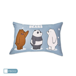 Satin Plus หมอนหนุน ขนาด 19” x 28” ลาย PB002 - Satin, Satin We Bare Bears