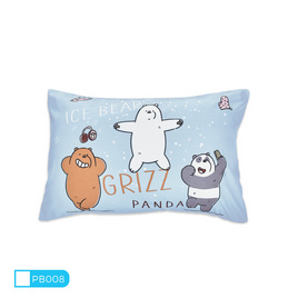 Satin Plus หมอนหนุน ขนาด 19” x 28” ลาย PB008 - Satin, Satin We Bare Bears