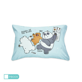 Satin Plus หมอนหนุน ขนาด 19” x 28” ลาย PB009 - Satin, Satin We Bare Bears