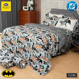 Satin Plus ผ้าปูที่นอนลายการ์ตูนลิขสิทธิ์ ลาย PL049 (ไม่รวมนวม) - Satin, ห้องนอนและเครื่องนอน