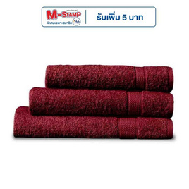 Satin Plus ผ้าขนหนู รุ่น Sunset สีแดง - Satin, อุปกรณ์เครื่องใช้ในห้องน้ำ