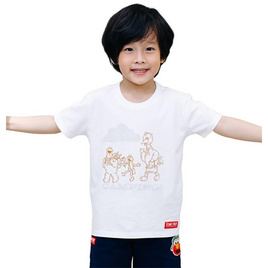 Sesame x Noproblemkidswear ลาย Let's go Camping สีขาว - Noproblemkidswear, 7Online