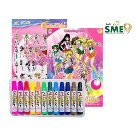 Set กระเป๋า สมุดระบายสี Sailor moon พร้อมสติ๊กเกอร์โฟม+สีเมจิก - วรรณาบุ๊คส์, วรรณา Gift Set เด็ก ลดสูงสุด