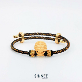 Shinee Jewellery ชาร์มพระพิฆเนศ 4 กร ขนาด Freesize สายสีดำทอง ไหมสีทอง - Shinee Jewellery, แฟชั่นผู้หญิง