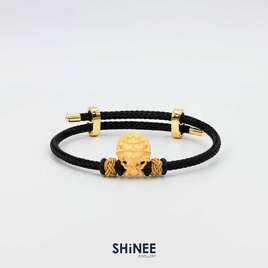 Shinee Jewellery ชาร์มพระพิฆเนศ 4 กร ขนาด Freesize สายสีดำไหมสีทอง - Shinee Jewellery, แฟชั่นผู้หญิง