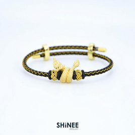 Shinee Jewellery ชาร์มพญานาค ขนาด Freesize สายสีดำทอง ไหมสีทอง - Shinee Jewellery, เสื้อผ้าและเครื่องประดับ