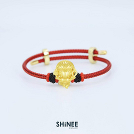 Shinee Jewellery ชาร์มพระพิฆเนศ ปางลีลา เสริมความสำเร็จ ขนาด Freesize สายสีแดงไหมสีดำ - Shinee Jewellery, เครื่องประดับผู้หญิง