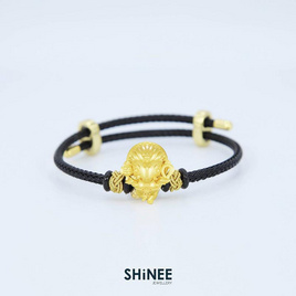 Shinee Jewellery ชาร์มพระพิฆเนศ ปางลีลา เสริมความสำเร็จ ขนาด Freesize สายสีดำไหมทอง - Shinee Jewellery, เครื่องประดับผู้หญิง