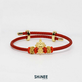 Shinee Jewellry ชาร์มท้าวเวสสุวรรณ ขนาด Freesize สายสีแดง ไหมสีทอง - Shinee Jewellry, Shinee Jewellry