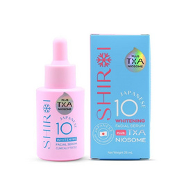 Shiroi เซรั่มบำรุงผิวหน้า Japanense 10 Whitening Serum Plus TXA Niosome 25มล. - Shiroi, เพื่อผิวขาวกระจ่างใส