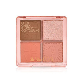 Sivanna ไฮไลท์ คอนทัวร์ Multi Cheek Contouring HF148 10.6 กรัม - Sivanna, แก้ม