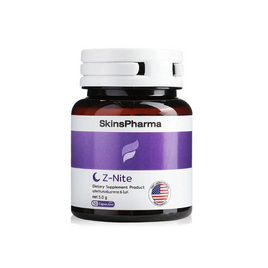 Skins Pharma ซี-ไนท์ บรรจุ 10 แคปซูล - Z-Nite, อาหารเสริมการนอนหลับ ผ่อนคลาย